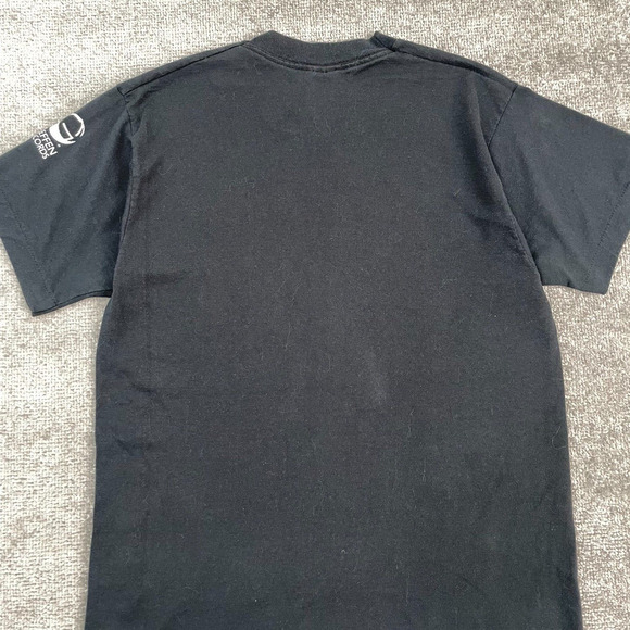 Vintage 90's Aerosmith Music Band Large Solid Black Short Sleeve T-Shirt - Picture 12 of 12